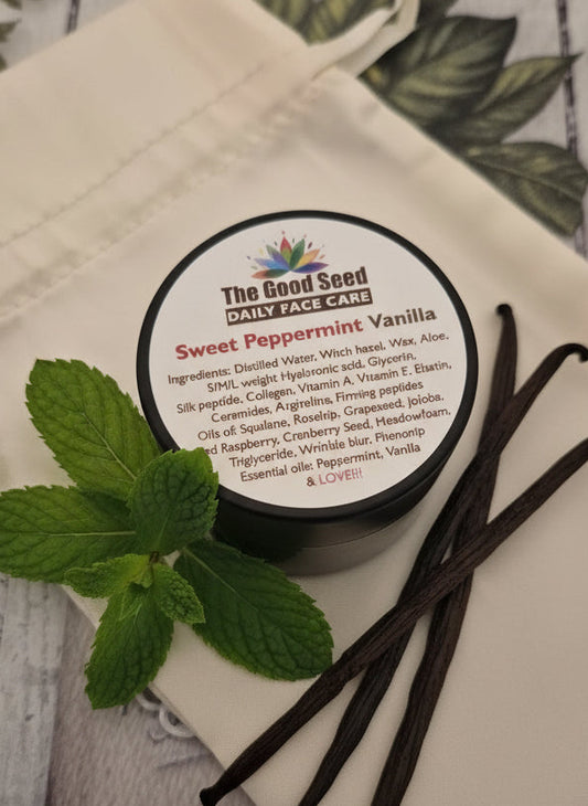 Sweet Peppermint, Vanilla - Face lotion - 2oz