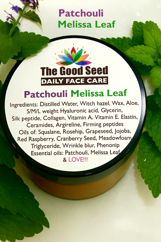 Patchouli Melissa Leaf - Face lotion - 2oz.