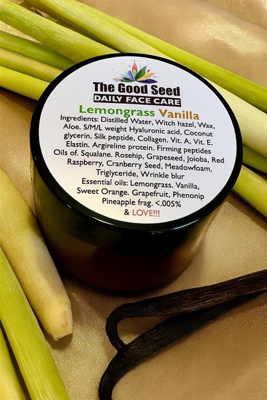 Lemongrass Vanilla - Face lotion - 4oz.