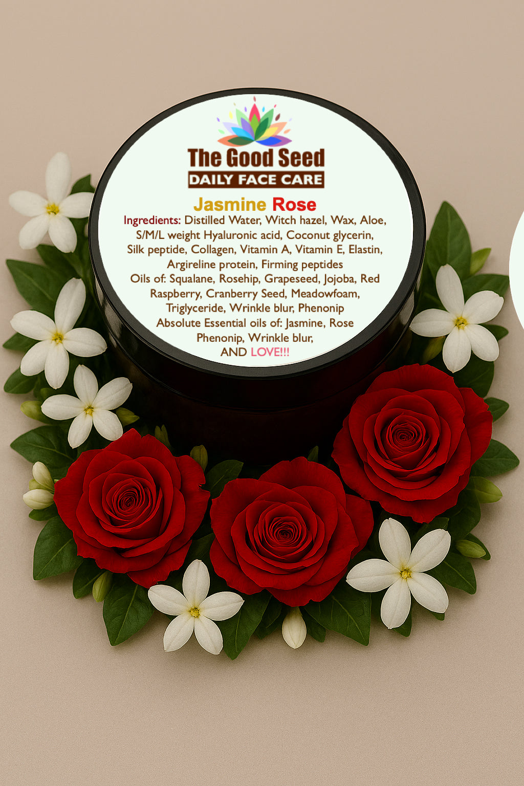 Jasmine Rose- Face lotion - 2oz